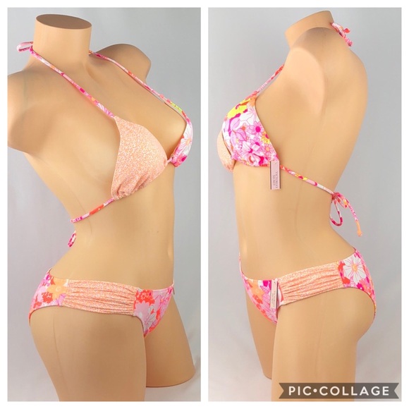 ❣️ Victoria’s Secret floral triangle swim set - Picture 2 of 8